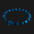 Cerulean | Silver | Firefly Glass Cross Bracelet